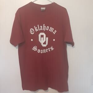 Oklahoma Sooners T Shirt Mens L Short Sleeve Foot Locker NCAA